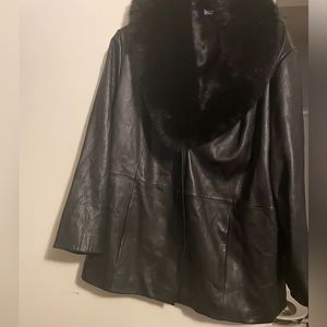 leather Cut With Collar , 100% Real